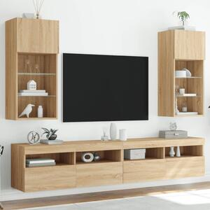 Higsose Mobile Porta TV Rovere Sonoma 80x35x50 cm Mobili Porta Tv