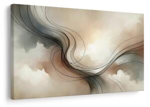 Quadro su tela – Linee delicate nello spazio