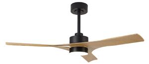 Ventilatore da soffitto LED in legno thailandese con motore a corrente continua Mantra Iluminación, Thai, dimmerabile, Legno, Soggiorno, Plastica, Moderno