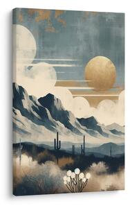 Quadro su tela – Deserto sotto sole dorato