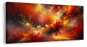 Quadro su tela – Tempesta astratta ardente
