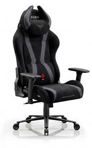 Sedia gaming in tessuto nera Diablo X-Horn 2.0 Burned Black Normal