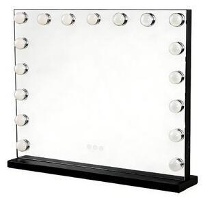 Brilagi - Specchio per trucco HOLLYWOOD dimmerabile a LED 15W/230V 60x50 cm nero