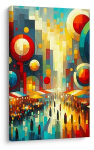 Quadro su tela – Geometria della città