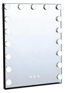 Brilagi - Specchio da trucco LED dimmerabile HOLLYWOOD LED/15W/230V 55x70 cm nero