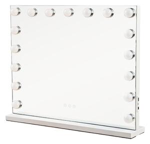 Brilagi - Specchio per trucco LED dimmerabile HOLLYWOOD LED/15W/230V 60x50 cm bianco