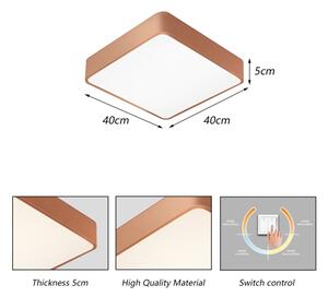 Brilagi - Plafoniera POOL LED/36W/230V 3000/4000/6000K 40x40 cm bronzo