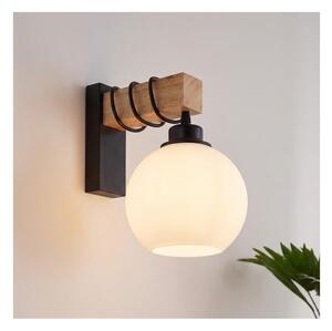 Brilagi - Applique WOOD GLASS 1xE27/60W/230V pino/nero/bianco