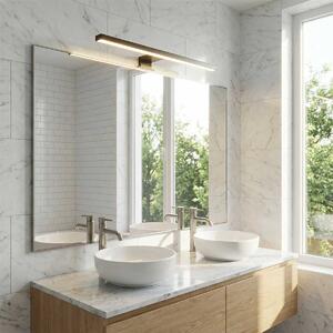 Lampada LED da Specchio 50cm Nera 8W IP44 Tripla Installazione Colore Bianco Naturale 4.000K