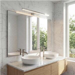 Lampada LED da Specchio 50cm Cromo 8W IP44 Tripla Installazione Colore Bianco Caldo 3.000K