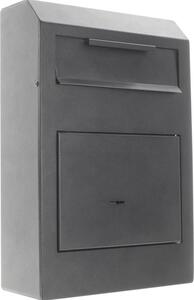 Cassaforte H380xL250xP115mm 5l 1 porta, 1 sportello nero ROTTNER
