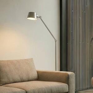 Lampada da terra Silka Lucande, Alluminio / Grigio / Zincato, Studio / Ufficio, Metallo, Moderno, Lampada da terra