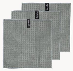 Set di 3 strofinacci waffle Sage