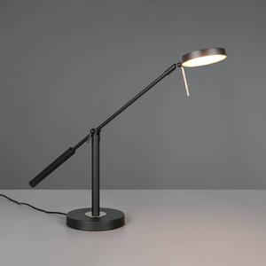 Trio Lighting Lampada da scrivania Monza, dimmerabile, Nero, Studio / Ufficio, Metallo, Moderno, Lampada da tavolo