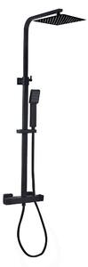 Set doccia Levu sistema doccia tappetino tappetino nero colonna termostato
