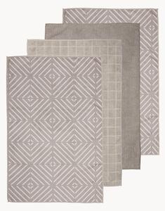 Set di 4 strofinacci da cucina in microfibra Benton