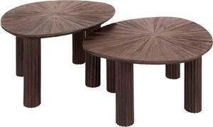 Tavolino triangolare Maya Teak Set/2 - Espresso