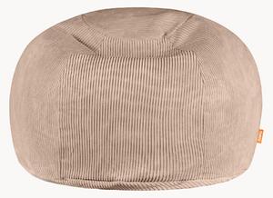 Pouf in velluto a coste Funzy
