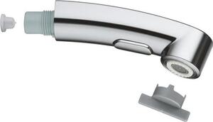 Soffione doccia, estensibile, GROHE, cromato, getto laminare e a pioggia, sistema anticalcare SpeedClean, chiave di installazione inclusa