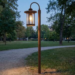 Lampioncino da giardino Zayn Lindby, dimmerabile, Marrone / Ruggine, Alluminio, Antico, Lampada da esterni