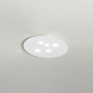 Lampada a Soffitto LUNA P/M 5xGX53 Max 5x8W Bianco - Struttura in Metallo e Diffusore in Alluminio - Gea Luce - Illuminazione per Interni