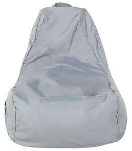 Bean Bag a goccia Grey Drop Bean Bag Large per distendersi Relax Living Room Beliani