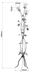 Lampada da terra ROSALIA 3xE14/40W/230V gialla