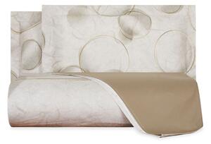 Copripiumino Con Federe In Percalle Paper Matrimoniale - 255X255 + 2 Federe50X80 Carrara Moderno Beige Caleffi