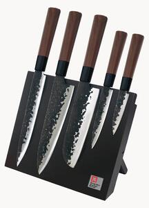 Set coltelli da cucina con supporto magnetico Samurai, set da 6