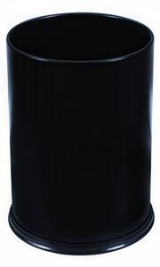 Gettacarte Cestino Cilindrico In Metallo GETSI CLASSIC Diametro 24x h32,5 cm - L 12 in metallo verniciato Metallo colore NERO