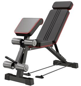 Panca fitness pieghevole con accessori
