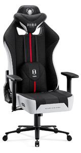 Sedia Da Gaming Diablo X-Player 2.0 in materiale Normal Size: Bianco-nero