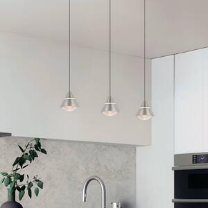 Trio Lighting Lampada LED a sospensione Romeo Lunghezza 55 cm Metallo color, Alluminio / Grigio / Zincato, Soggiorno / Sala da pranzo, Metallo, Moderno