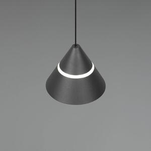Trio Lighting Lampada LED a sospensione Romeo, Ø 14 cm, nera, metallo, CCT Romeo, Nero, Soggiorno / Sala da pranzo, Metallo, Moderno