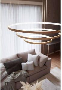 By Rydéns Lampada LED a sospensione Trione di Rydens, naturale, Ø 80 cm, legno, Legno chiaro, Soggiorno / Sala da pranzo, Legno, Moderno