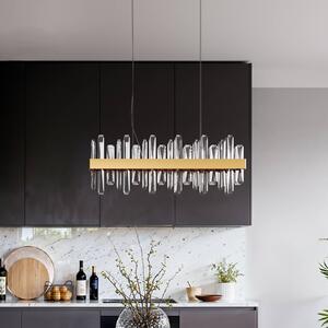 By Rydéns Rydens Lampada LED a sospensione Triumph Bar, 80 cm, Bar, Chiaro / Trasparente, Soggiorno / Sala da pranzo, Vetro, Moderno