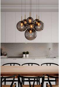 By Rydéns Lampada a sospensione Laura, dimmerabile, Alluminio / Grigio / Zincato, Soggiorno / Sala da pranzo, Vetro, Moderno, Lampada a sospensione