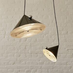 Tom Dixon Lampada a sospensione Pose, dimmerabile, Verde, Soggiorno / Sala da pranzo, Metallo, Design, Lampada a sospensione