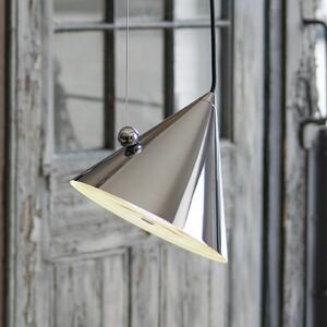 Tom Dixon Lampada a sospensione Pose, dimmerabile, Cromo / Argento, Soggiorno / Sala da pranzo, Metallo, Design, Lampada a sospensione