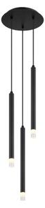 Globo 15629-3 - Lampadario a sospensione con filo BLAKE 3xG9/4W/230V diametro 24 cm nero