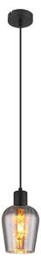 Globo 15627 - Lampadario a sospensione con filo RYAN 1xE27/40W/230V diametro 13,5 cm nero