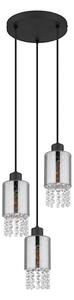 Globo 15799-3H - Lampadario a sospensione con filo BACKEY 3xE27/40W/230V diametro 25 cm nero