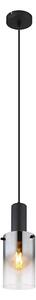 Globo 15907H - Lampadario a sospensione con filo FLORENTINA 1xE27/40W/230V diametro 12,5 cm nero