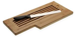 Tagliere con coltello pane bamboo