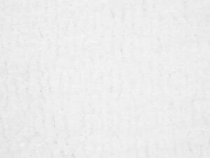 Tappeto Shaggy Bianco 140 x 200 cm Moderno Tappeto Rettangolare Trapuntato a Pelo Lungo Beliani