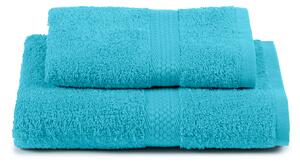 Asciugamano Con Ospite In Cotone Minorca Standard Spugnissima Tinta Unita Acqua Caleffi