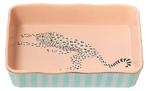 Teglia rettangolare grès 26x18 cm Cheetah
