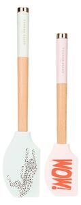 Set 2 spatole silicone e acacia