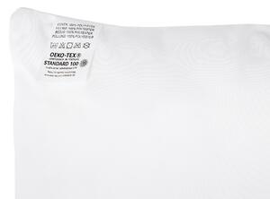 Cuscino da letto guanciale Bianco Microfibra 50 x 60 cm Morbido guanciale Beliani