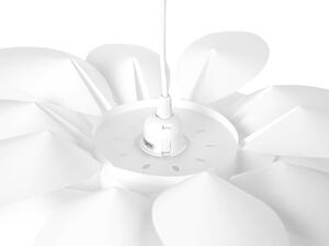 Lampadario di colore Bianco Grande Paralume Forma di Fiore Ninfea Design Moderno contemporaneo Beliani